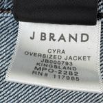 J Brand  Cyra Oversized Distressed Denim Jacket Kingsland Blue XS Photo 9