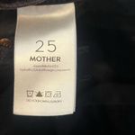 MOTHER Insider Crop Step Fray Jeans Not Guilty Black Women’s Size 25 Raw Hem Photo 9
