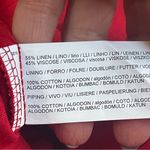 Mango MNG Linen Wrap Jumpsuit Red Wide Leg Sleeveless Has Belt V Neck Sz XL Photo 11