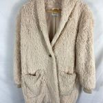 C&C California  Cream Fuzzy Sherpa Jacket Size Medium Photo 0