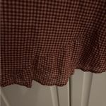 LOGO By Lori Goldstein LOGO Lori Goldstein small Shell Button Tunic Top‎ Red Plaid Long Sleeve Womens Photo 5