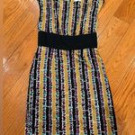 Trina Turk  Womens Jewel Tone Metallic Silk Sheath Cocktail Dress Photo 0