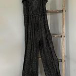Altar'd State Altar’d State Adjustable Spaghetti Strap Sparkle Stripe Jumpsuit Size M Photo 3