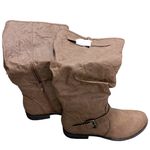 Journee Collection Journee Tan Knee-High Boots Photo 4