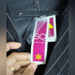 NWT -  So Real So Right Juniors black pinstriped blazer - Size Large Photo 4