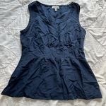 barney's new york  Blue silk sleeveless blouse Photo 0