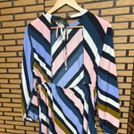 Topshop  Multi Color Stripe Open Back Maxi Dress Size 8 Photo 3