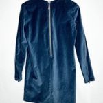 Frye  Melissa Blue Velvet Suede Mini Shift Dress NWT in Small Photo 7