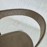 Salvatore Ferragamo Vintage  Slingback T Strap Sandals Sz 9AAA White NEEDS REPAIR Photo 12