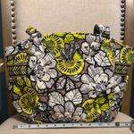 Vera Bradley White, Green and Yellow Floral Tote Photo 3