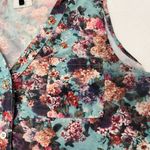 BCBGMAXAZRIA BCBG Max Azria Floral Button Front Sleeveless Blouse Photo 2