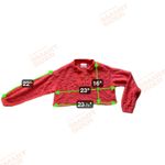 Urban Outfitters Textured Quarter Henley Sweater Small Red Cropped Cozy Holiday Photo 7