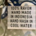 Printed 100% Rayon Size S/M Wrap Around Toe Waist Skirt. Blue Photo 3