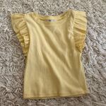 ZARA Yellow  Ruffle Top Photo 0
