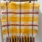 Mango Maxi Check Scarf Mustard/Cream Photo 6