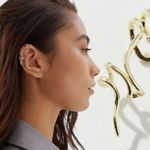 Urban Outfitters Snake Wrap Ear Cuff in Gold NWT Bohemian Witchy Photo 0