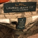 ✨LRL Lauren Jeans Co. olive floral shorts Size 8 Photo 2