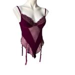 Victoria's Secret Burgundy Velvet Teddy Bodysuit
Vintage, Sz 36B Photo 2