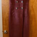 Anthropologie  Tandy Longline Faux Suede Utility Topper Vest Jumper Dress XS Photo 1