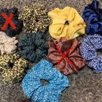 Yellow cheetah oversized hair scrunchie Photo 2