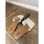 Sonoma Goods for Life Women's Sandals Slides Cream Woven Size 9 Casual Brown Photo 2