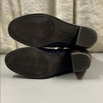 Lucky Brand  Pexton Suede Leather Boots Zip Floral Moroccan Blue Ankle Bootie 7.5 Photo 8