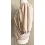 Maeve Anthropologie Short Puff Sleeve Feminine Sweatshirt Boho Minimalist Size S Photo 3
