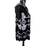 Pink Rose  Hooded Cardigan Sweater Aztec Geometric School Photo 3