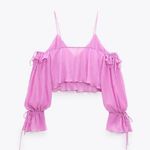 ZARA nWOT Pink Top Photo 4
