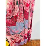 Hutch  Purple Pink Floral Drape Front Strapless Julietta Maxi Gown size 4 Photo 8