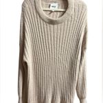Aerie Small Light Pink Long Sleeve Oversized Ribbed Fuzzy Soft Womens Sweater Photo 5