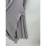 Vocal Open Front Sleeveless Cardigan Women M Lilac Purple Beaded Long Duster NWT Photo 6