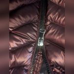 Calvin Klein  burgundy packable premium down long puffer coat size medium Photo 2