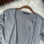 Heather Grey Open Sweater Super soft Gray Size L Photo 5