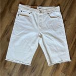 Ralph Lauren Polo Ralph‎ Lauren Cate Bermuda Shorts White Raw Hem NWT Size 29 Cotton Photo 2
