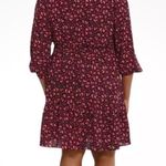 London Times Smocked Tiered Peasant Babydoll Dress Floral size 16 NWT Photo 1