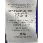 Pleione Women's Bell Sleeve Round Neck Keyhole Back Blouse Blue Medium Photo 6