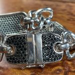 Bronze Milor Italy Pave Black Crystal Bracelet Photo 3