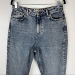 Topshop Mom Jeans Sz 30 Acid Wash Distressed Moto Photo 4