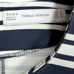 ZARA ‎ Trafaluc Collection Long Sleeve Striped Crop Top Blouse Size Medium Photo 2