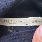 Rag and Bone Sweater Striped Landon T-neck Turtleneck Long Sleeve Navy Blue S Photo 7