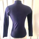 American Apparel  purple mock neck long sleeve top Photo 2