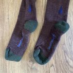 Smartwool  Floral Patterned Brown and Purple Socks Photo 2