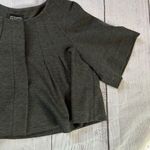 Adrianna Papell adriana papell gray size 4 short sleeve crop shrug cardigan Photo 5
