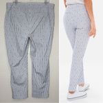 Chico's So Slimming Brigitte Dot-Stripe Slim Ankle Pants, Sz 16 Photo 6