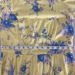 Love Shack Fancy Yellow Blue Floral Silk Blend Long Sleeve Ross Short Mini Dress 8 Photo 9