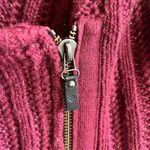 Harley Davidson Harley-Davidson Cardigan Maroon Shawl Collar Moto Zip Knit Sweater Sz M GUC Photo 5