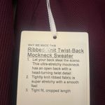Lululemon  Ribbed-Knit Twist-Back Mockneck Sweater Photo 2