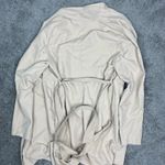 Womens tan trench‎ coat Size L Photo 4