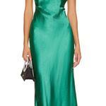 RUNAWAY THE LABEL Emerald Low Back Maxi Dress Photo 0